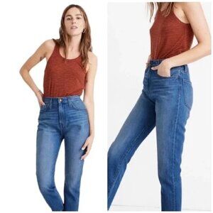 Madewell Blue High Rise The Mom Jeans Size 00